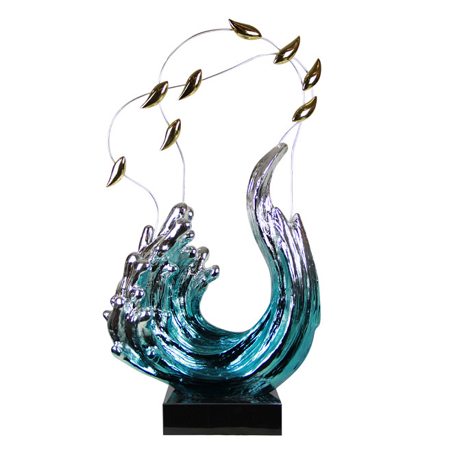 随波逐流5 玻璃钢雕塑在酒店会所中的艺术魅力