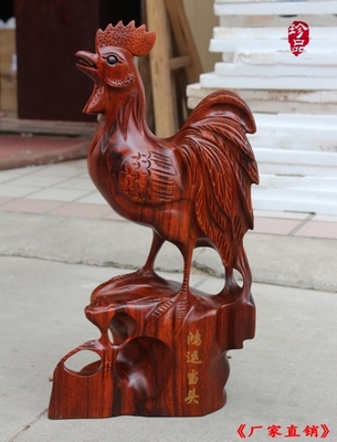 越南红木生肖鸡摆件 传统工艺与吉祥寓意的完美融合